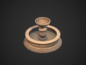 Stylized fountain 3D Model