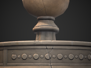 Stylized fountain Modelo 3D