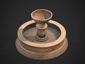 Stylized fountain 3D Model
