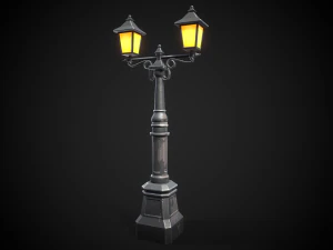 Stylized street light 3D Model