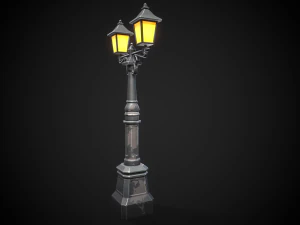 Stylized street light 3D Model