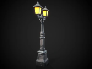 Stylized street light 3D Model