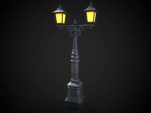 Stylized street light 3D Model
