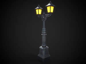 Stylized street light 3D Model