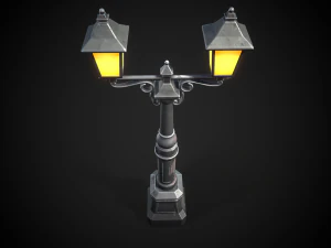 Stylized street light 3D Model