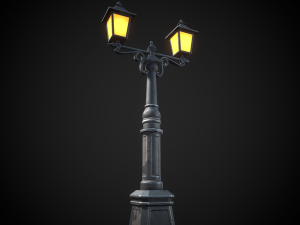 Stylized street light 3Dモデル