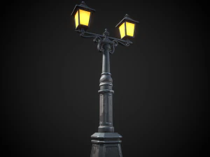 Stylized street light 3D Model