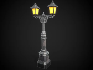 Stylized street light 3D Model