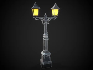 Stylized street light 3D Model