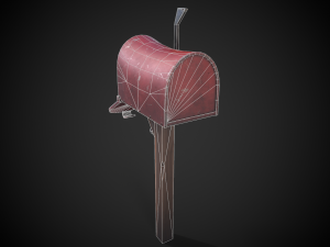 Stylized mailbox 3D 模型