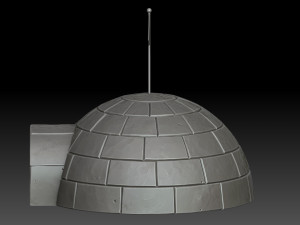 Stylized igloo Modello 3D