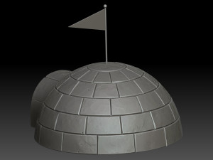 Stylized igloo Modello 3D