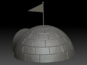 Stylized igloo 3D Model