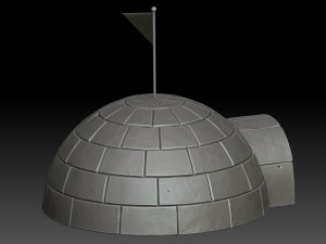 Stylized igloo Modello 3D
