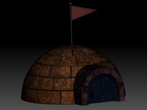 Stylized igloo Modello 3D