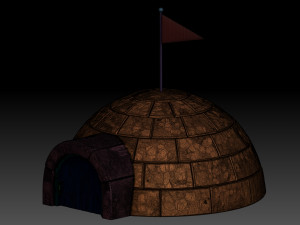 Stylized igloo Modello 3D