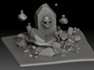 Stylized Totem 3D Model
