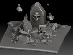 Stylized Totem Modelo 3D