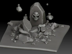 Stylized Totem 3D Model