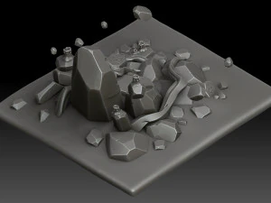 Stylized Totem 3D Model