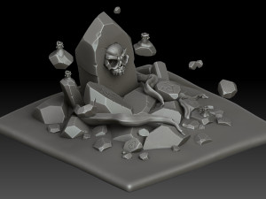 Stylized Totem Modelo 3D