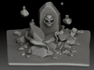 Stylized Totem 3D Model