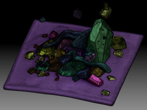 Stylized Totem Modelo 3D