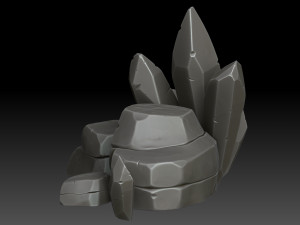 Stylized rocks and crystals 3D 模型