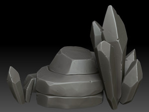 Stylized rocks and crystals 3D 模型