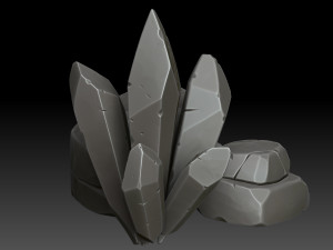 Stylized rocks and crystals 3D 模型