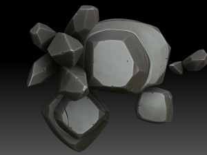 Stylized rocks and crystals 3D 模型
