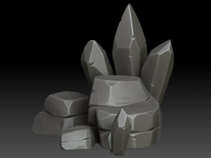 Stylized rocks and crystals 3D 模型