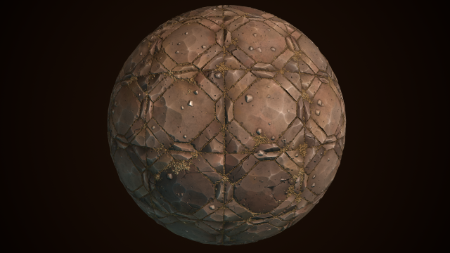 Stylized tile material CG Textures .c4d .max .obj .3ds .fbx .stl .blend 