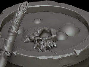Stylized witchs cauldron Modelo 3D