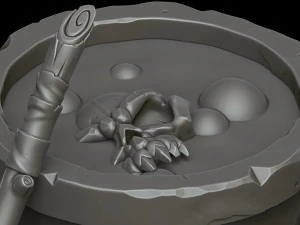 Stylized witchs cauldron 3D Model