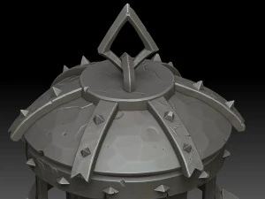 Stilisierte Zelle 3D Modell