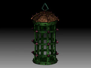 Stilisierte Zelle 3D Modell