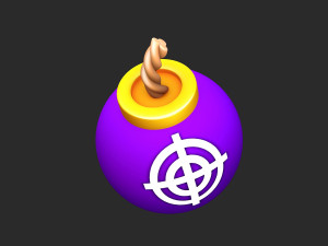 Stylized bomb Modèle 3D