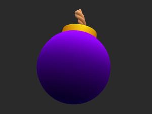 Stylized bomb Modèle 3D