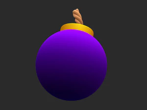 Stylized bomb 3D Model