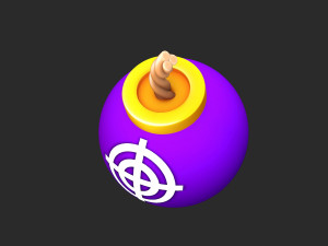 Stylized bomb Modèle 3D