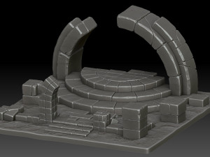 Stylized ruins 3D Model