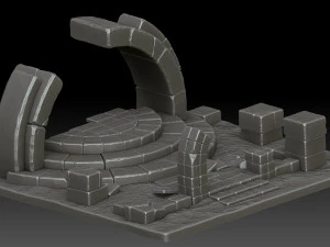 Stylized ruins 3D Model