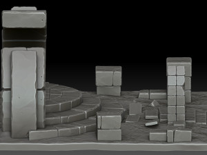Stylized ruins 3D 모델