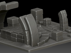 Stylized ruins 3D 모델