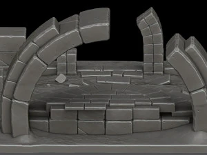 Stylized ruins 3D Model