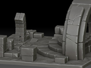 Stylized ruins 3D 모델