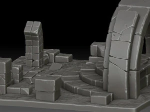 Stylized ruins 3D Model