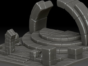 Stylized ruins 3D 모델