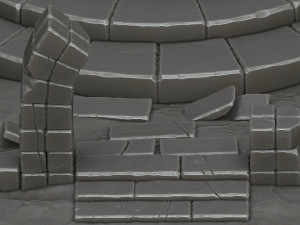 Stylized ruins 3D 모델